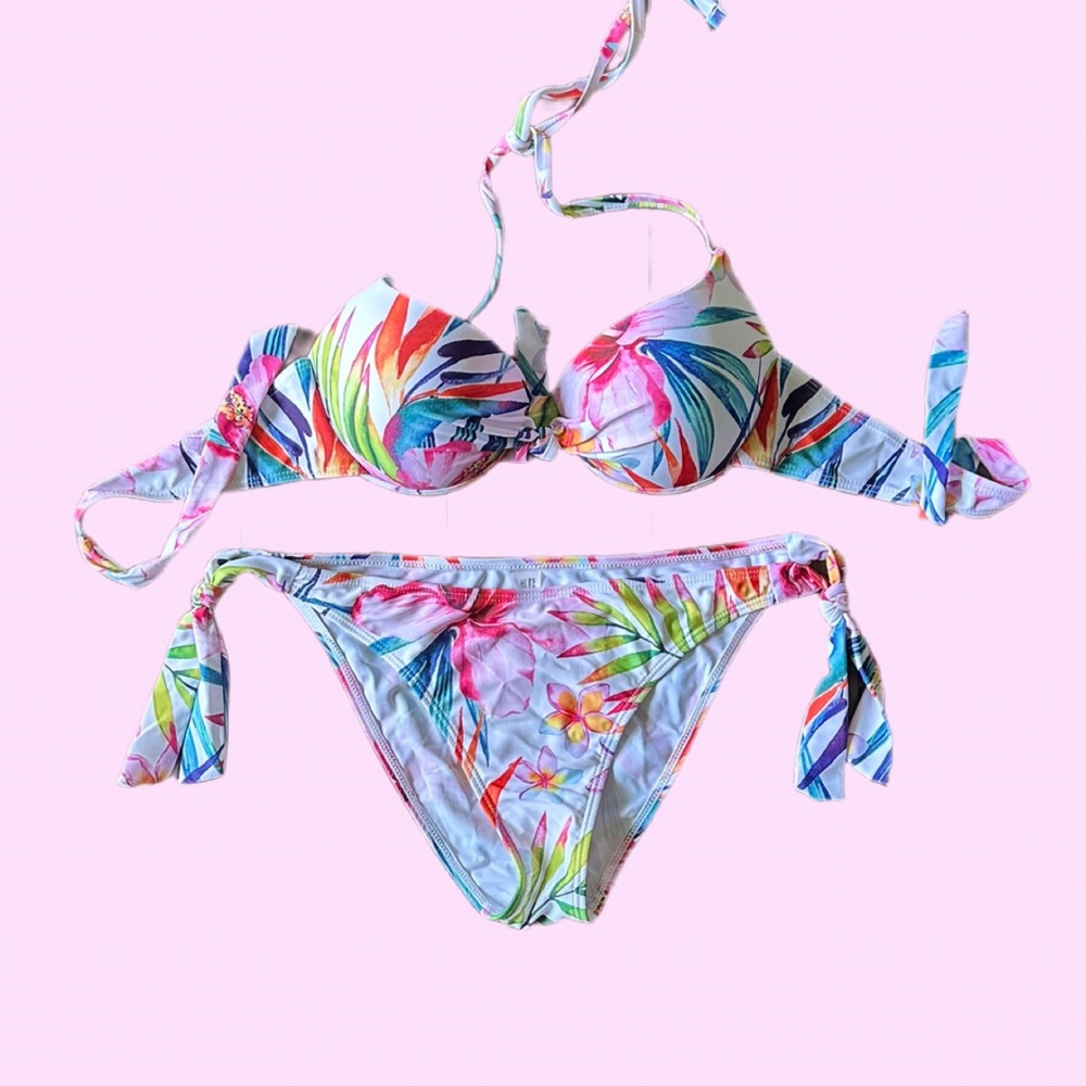Tropical Floral Bikini Set Size L